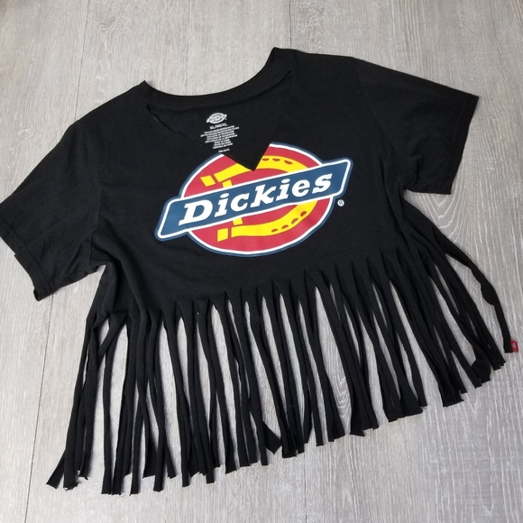 Upcycled custom cut Dickies tshirt - Picture 3 of 7
